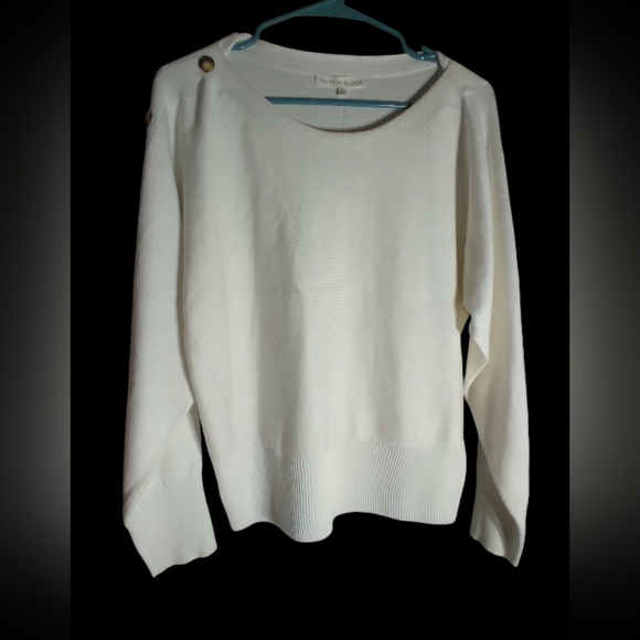 NWT Madison + Hudson white sweater - Picture 1 of 11